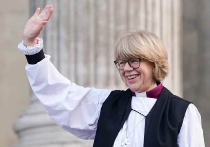 Sarah Mullally devient la première femme à diriger l'Eglise d'Angleterre KEYSTONE - ALBERTO PEZZALI