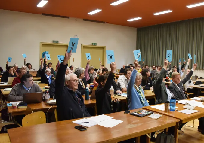 Le Synode supplémentaire des 30 et 31 janvier à Chamblandes. © OIC – EERV | Gérard Jaton