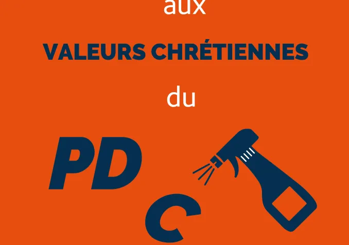 79% des suisses estiment la référence aux valeus chrétiennes du PDC rédhibitoire.