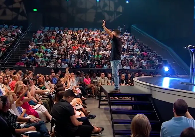 Célébration évangélique aux Etats-Unis