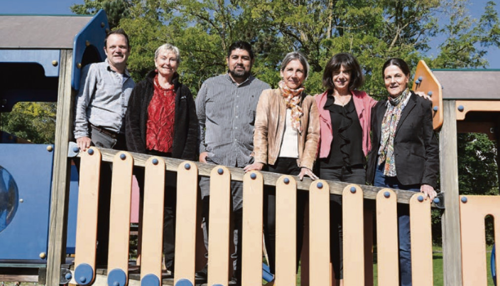 L’équipe responsable est composée (de gauche à droite) d’Alexandre Winter, de Véronique Egger, Luis Velasquez, Virginie Hours, Anne-Madeleine Reinmann et Anne de Vargas. / © Alain Grosclaude