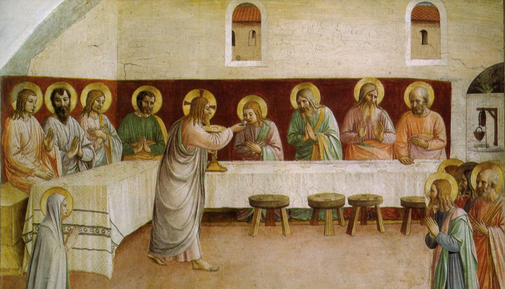 Fresque d'une cellule du couvent San Marco de Florence. Fresque d'une cellule du couvent San Marco de Florence. / Fra Angelico vers 1440 / wikimédias