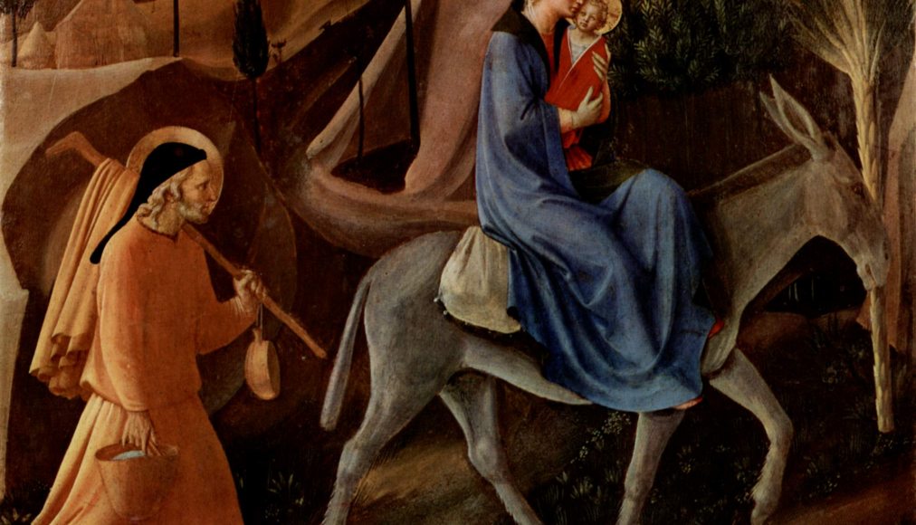 La fuite en Egypte par Fra Angelico © Wikimedia Commons