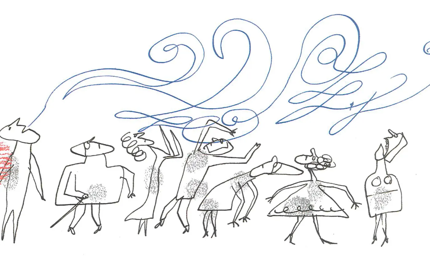 Une illustration de Serge Bloch tirée de «Jésus. l'histoire d'une parole». ©Serge Bloch, JÉSUS. L’histoire d’une Parole, Bayard, 2020