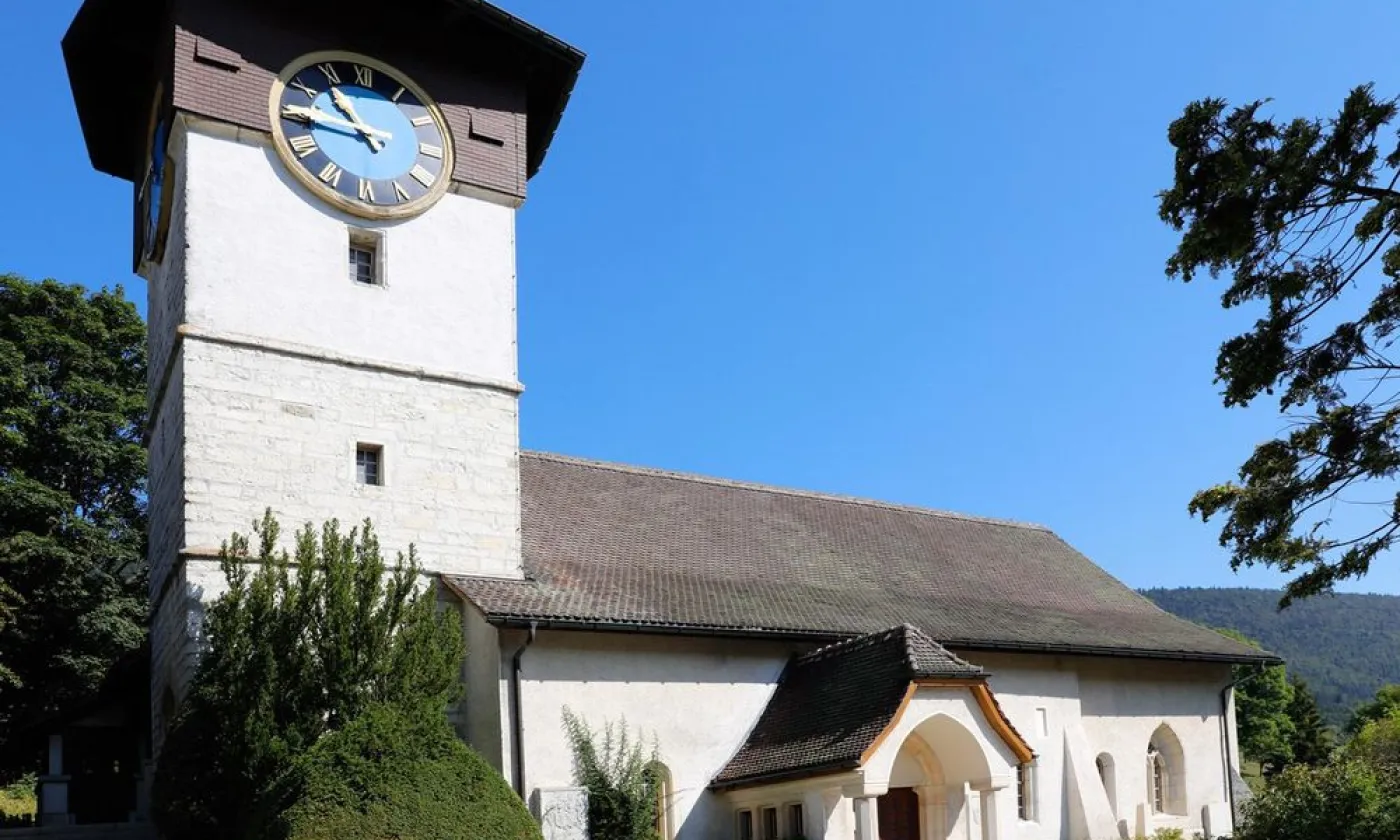 Temple de Courtelary (©Paroisses réformées de l'Erguël)