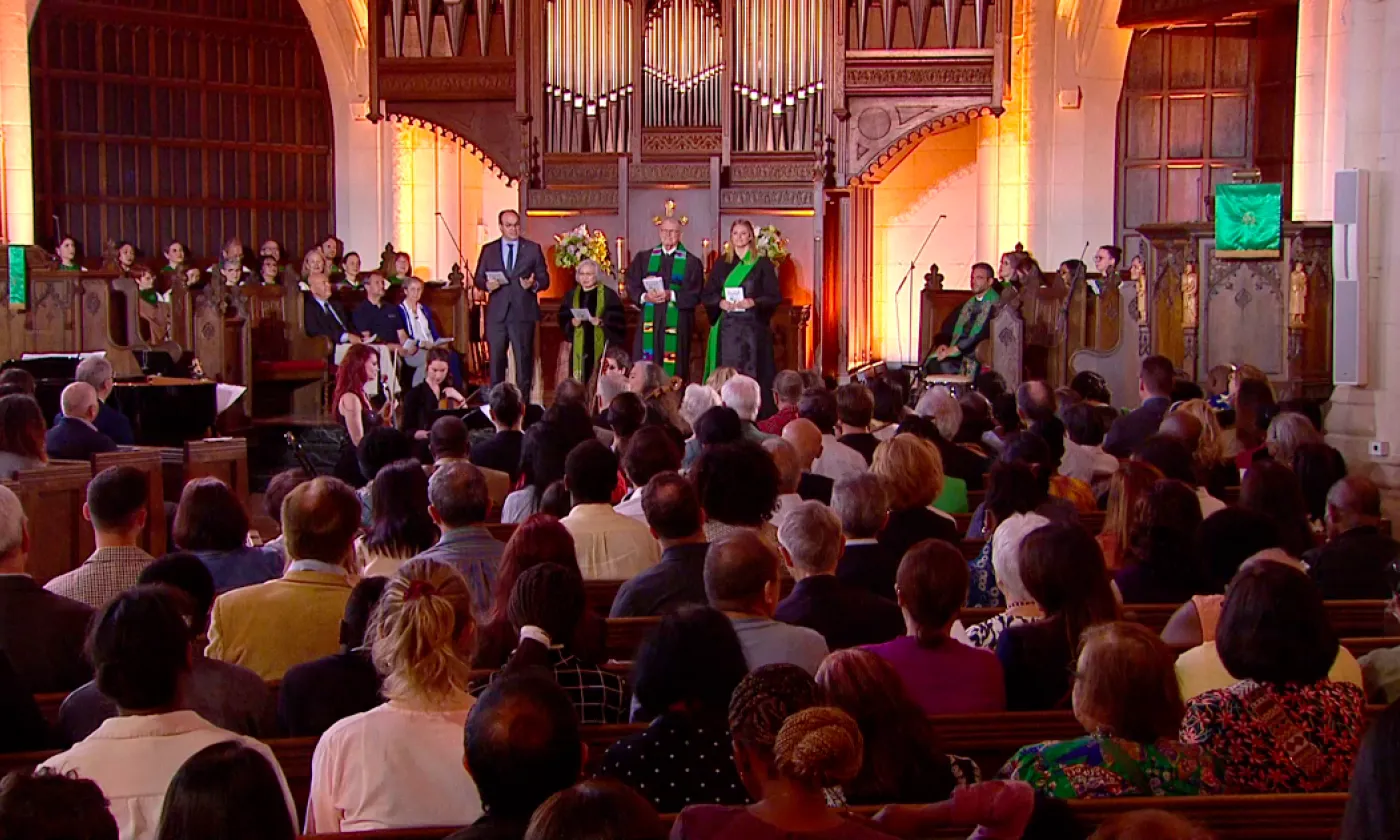 Culte des JO à l'Eglise américaine de Paris (©Présence protestante)